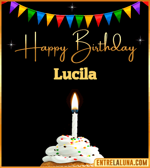 GiF Happy Birthday Lucila